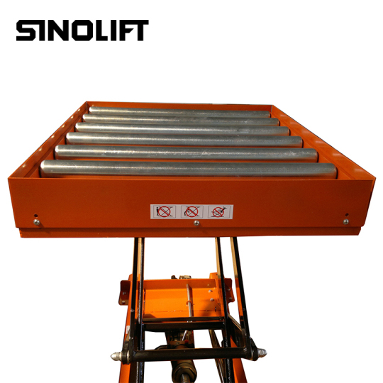 SINOLIFT CYT500R Mobile Hydraulic Hand Table Lift with Rollers