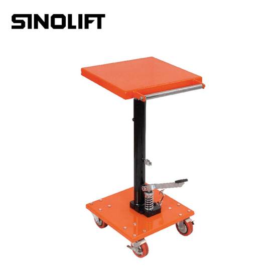 hydraulic motorcycle workbench