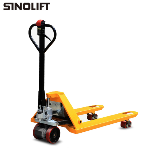Sinolift EV16 Highly balanced reinforced frame pallet truck with battery