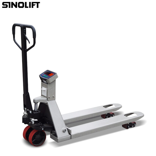 Sinolift painting weighing scale HL series hand pallet truck