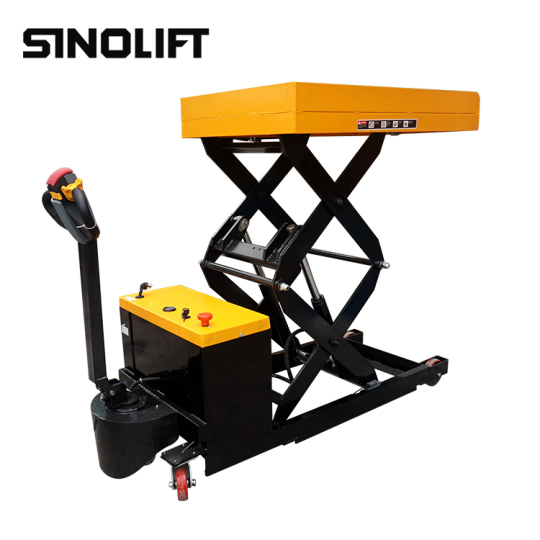 Sinolift ET100-150 Full electric scissor lift table truck