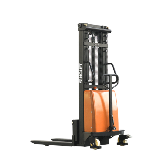 SPN15 Narrow Leg Pallet Stacker, Semi-Electric Hydraulic Stacker