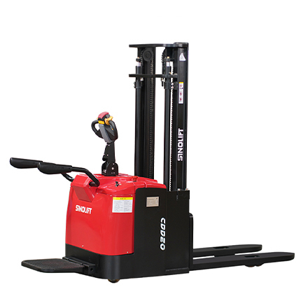 Sinolift CDD16M and CDD20M pedestrian-powered electric stackers