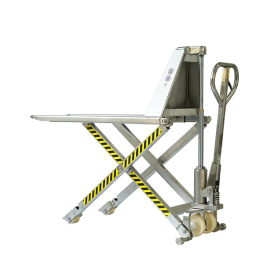 Sinolift Stainless Steel High Lift Hydraulic Pallet Truck HLT15S-II for Corrosion-Resistant Material Handling