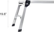 LEADALLWAY Work Platform Aluminum 30"x12"Step Ladder Heavy Duty Foldable Aluminum Platform 330 LBS Capacity