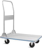 LEADALLWAY Platform Truck 29" Lx19 W Aluminum Foldable Push Cart 440lbs Capacity