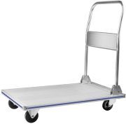 LEADALLWAY Platform Truck 35" Lx21 W Large Size Foldable Push Cart Dolly Aluminum Heavy Duty 800lbs Capacity