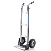 LEADALLWAY Aluminum Hand Trucks Heavy Duty with 10“ Rubber Inflatable Wheels,2 Wheel Dolly 550lbs Capacity