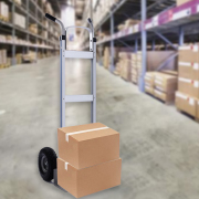 LEADALLWAY Aluminum Hand Trucks Heavy Duty with 10“ Rubber Inflatable Wheels,2 Wheel Dolly 550lbs Capacity