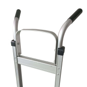 LEADALLWAY Aluminum Hand Trucks Heavy Duty with 10“ Rubber Inflatable Wheels,2 Wheel Dolly 550lbs Capacity