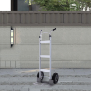 LEADALLWAY Aluminum Hand Trucks Heavy Duty with 10“ Rubber Inflatable Wheels,2 Wheel Dolly 550lbs Capacity