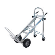 LEADALLWAY Convertible Hand Truck Aluminum Heavy Duty 3-in-1 Hand Dolly 770lbs Capacity