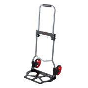 LEADALLWAY 240lbs Capacity Dolly Cart with Rope,Steel Portable Cart Telescoping Handle and Nylon+Rubber Wheels