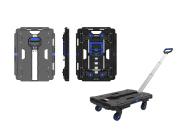 LEADALLWAY Folding Hand Truck Dolly Cart,Collapsible Luggage Cart,Multiple Carts Assembly Feasible 300LBS