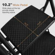 LEADALLWAY 3 Step Ladder with Handrails Lightweight Folding Step Stool with Detachable Tool Bag for Home, Office, Kitchen and Garage,330lbs Capacity