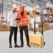 LEADALLWAY Foldable Hand Truck 220lbs Capacity, Heavy Duty Steel Collapsible Utility Cart with TPR Wheels & Free Bungee Cord, Portable Dolly for Home/Office/Warehouse