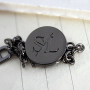 Black Brand Custom Logo Golden Tag Bag Luggage Chain Personalized Name Custom Label – Made to Order