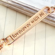 Long Brand Custom Logo Golden Tag Bag Luggage Chain Personalized Name Custom Label – Made to Order