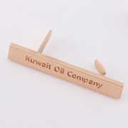 Long Brand Custom Rose Gold Color Tag Bag Feet Luggage Personalized Name Custom Label – Made to Order