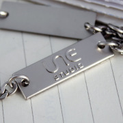 Long Silver Brand Custom Logo Tag Bag Luggage Personalized Name Custom Label – Made to Order