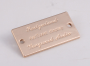 Gold Cloth Metal Label Nameplates Bag Label Brand Bracket Logo Nameplates Brand Personalized Furniture Label – Made to Order