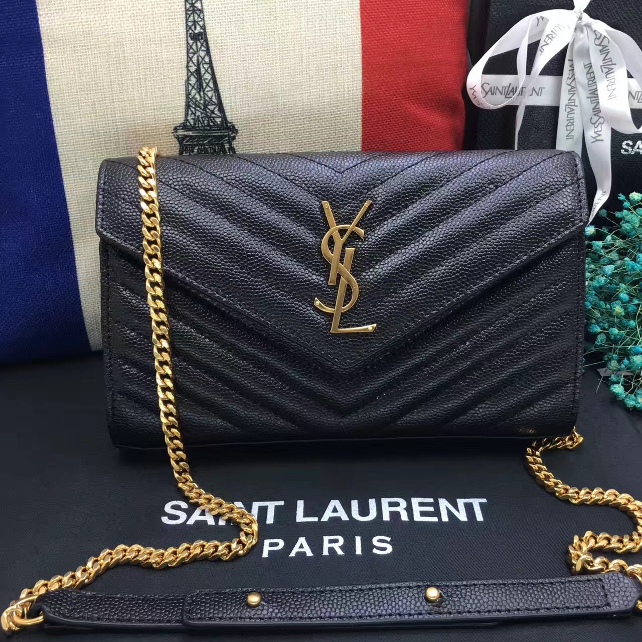 Box Ysl Bag 360452 Original Leather Women Shoulder Bags Handbag