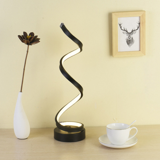Dimming 12W LED Desk Lamp Button Plug Color-Temp Changeable Modern Decor Light Style # G07009