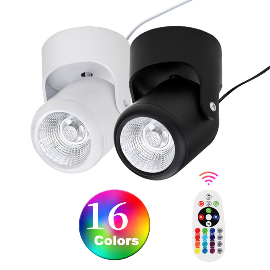 18W LED Selfie Background Atmosphere Light Remote Control RGB 16-color Plug-In Lamp KTV Style # G04005
