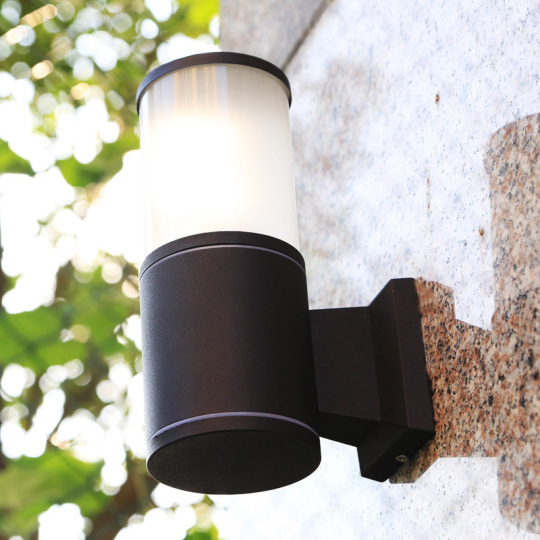 LED Outdoor Wall Sconces Lamp Waterproof Light Fixture Black Finish Patio Style # C0346