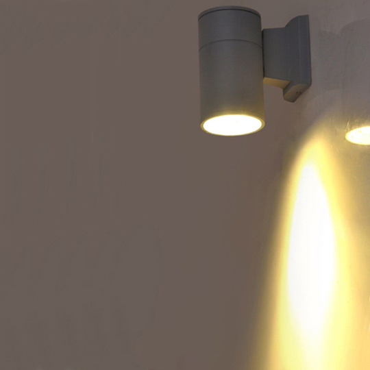 LED COB Outdoor Wall Sconces Light Balcony Waterproof Lamp Fixture Gray Finish Style # C0329