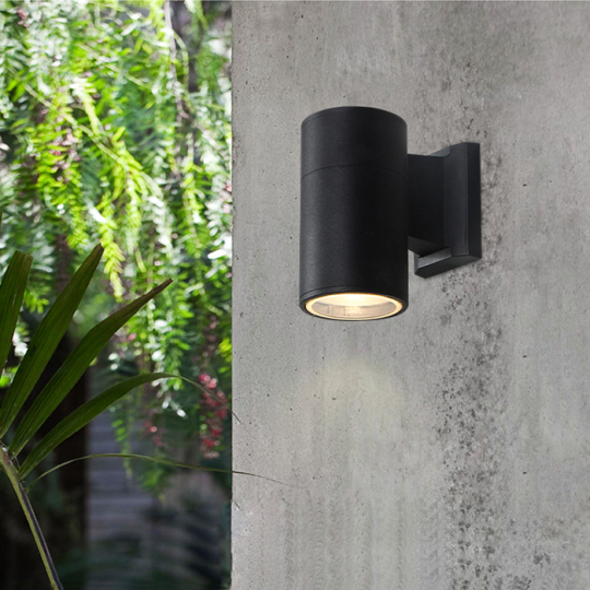 Outdoor LED COB Exterior Wall Sconces Light Waterproof Lamp Fixture Black Finish Style # C0329