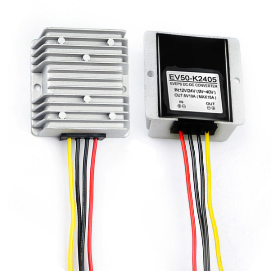 Power Supply DC Voltage Reducer Converter Regulator Buck 12V/24V Step Down to 5V Waterproof Style # F08001