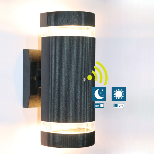 11W LED Dusk to Dawn Sensor Outdoor Patio Light Fixture Photocell Wall Lamp Yard Style # C03156