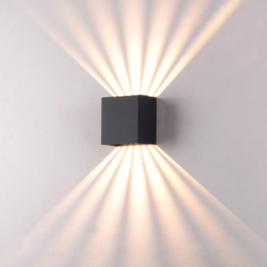 Outdoor/Indoor Light Fixture 6W LED Wall Mount Up Down Lamp Waterproof IP65 Step Style # C03165