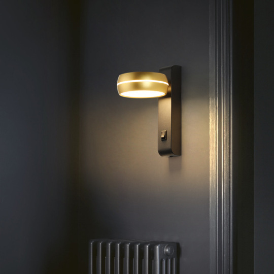6W LED Wall Reading Light Fixture Bedside Lamp Switch Rotatable Surface Mounted Aisle # D22046