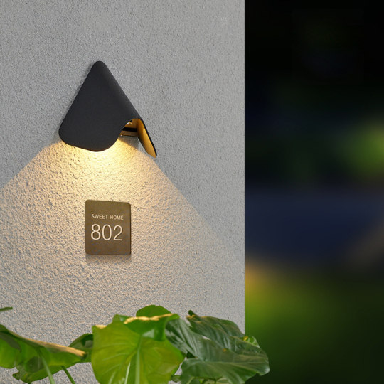 6W LED Doorplate Lamp Wall Sconce Light Fixture Indoor Outdoor Waterproof Porch Style # C03167