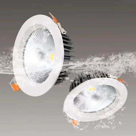 Indoor/Outdoor LED Ceiling Light Fixture COB Recessed Lamp Waterproof IP64 Bathroom Style # A2241