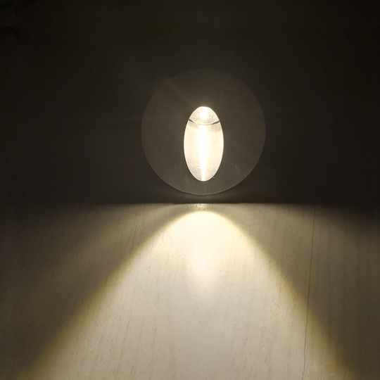 Dimmable/N 3W LED Wall Lamp Recessed Corner Light Mounting Box Step Stair Style # D03044