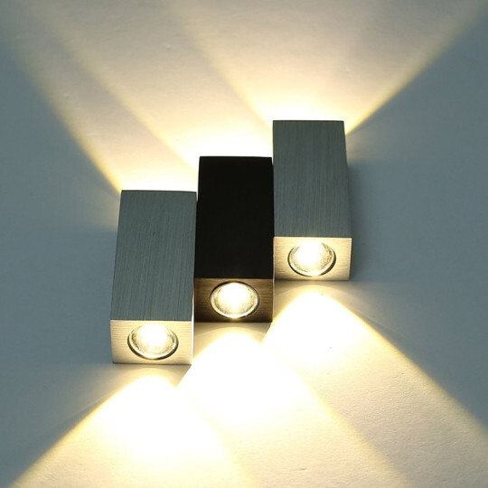Dimmable/N 6W LED Wall Sconce Light Up/Down Stair Lamp Fixture Bedroom Style # D06011