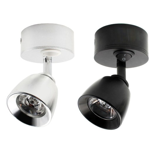 DC 12V~24V 3W LED Wall Lamp Adjustable Bedside Spotlight RV Reading Light Fixture Switch Style # G01113