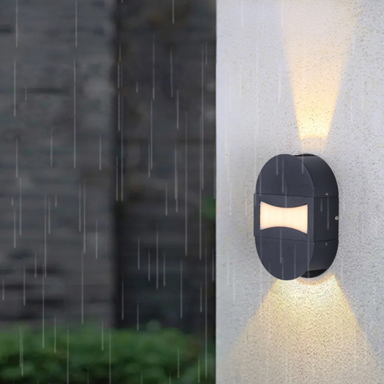 Outdoor Indoor 8W LED Wall Lamp Fixture Porch Up/Down Light Waterproof IP65 Yard Style # C03203