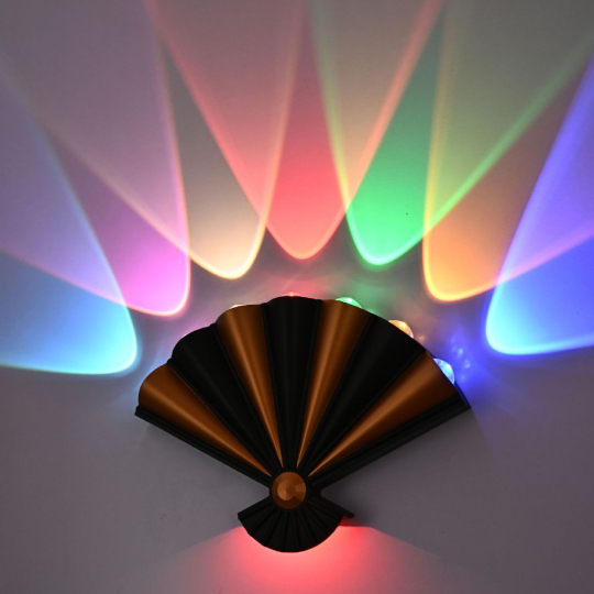 8W LED Outdoor Fan Shape Lamp Fixture IP65 Waterproof Wall Lanterns Porch Light Style # C03209