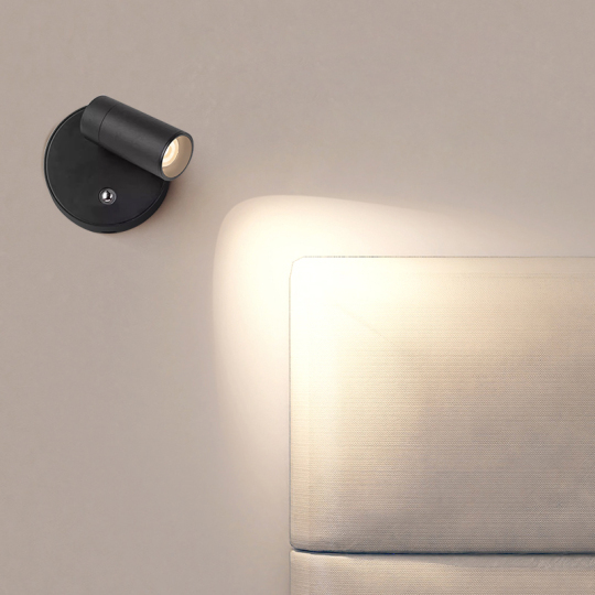 2W LED Magnetic Charging Wall Lamp Dimmable Bedroom Reading Light Cordless Spotlight Style # G01128