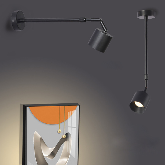 COB LED Swivel Wall Lamp Retractable Long Arm Spotlight Ceiling Light Fixture Style # G01129