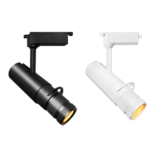 COB LED L-Type Rail Track Lamp 5-Grade Aperture Ceiling Light 10°~30°Beam Angle Style # A3110