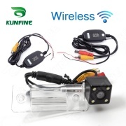 For Skoda Fabia KUNFINE Wireless / Wire CCD Car Rear View Camera Backup Parking Reverse Camera Assist HD Wide Angle