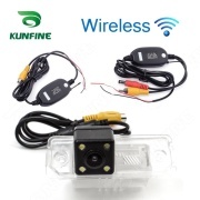 For Skoda Superb KUNFINE Wireless / Wire CCD Car Rear View Camera Backup Parking Reverse Camera Assist HD Wide Angle