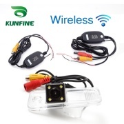For IX25 Kia Carens Hyundai Santa Fe 2013 KUNFINE Wireless / Wire CCD Car Rear View Camera Backup Parking Reverse Camera Assist HD Wide Angle