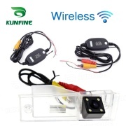 For Kia VQ 2011-2015 KUNFINE Wireless / Wire CCD Car Rear View Camera Backup Parking Reverse Camera Assist HD Wide Angle