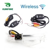 For Nissan March 2010-2015 KUNFINE Wireless / Wire CCD Car Rear View Camera Backup Parking Reverse Camera Assist HD Wide Angle